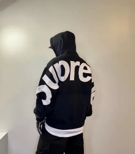 Hooded Sweatshirt with XL Lettering on the Back 2 colors