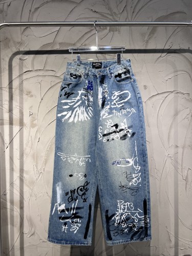 Graffiti Painted Jeans