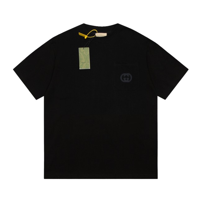 Chest Pocket Embroidery Short Sleeve Tee