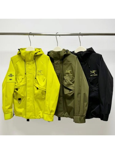 Outdoor waterproof wind shell lapel casual jacket 3 colors
