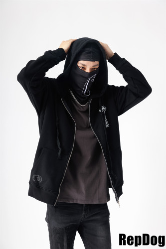 1:1 quality version T-banner print zipper hoodie