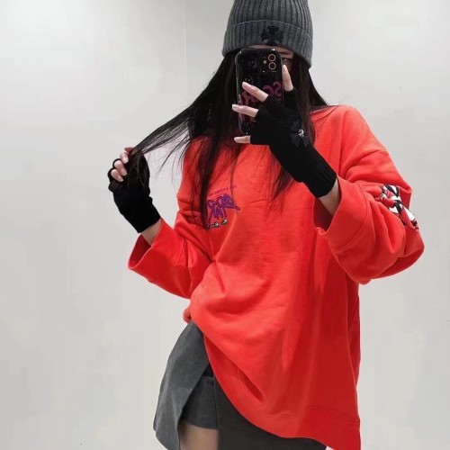 1:1 quality version Spark Letters Sweatshirt Red Color