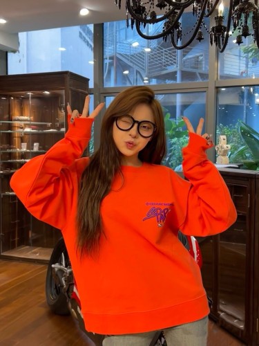 1:1 quality version Spark Letters Sweatshirt Red Color