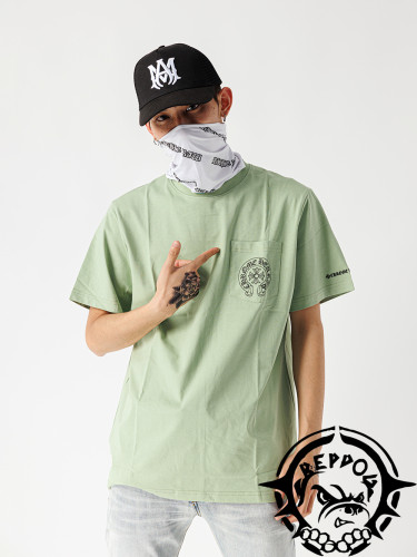 1:1 quality version Horseshoe Cross Pocket Short Sleeve Avocado color