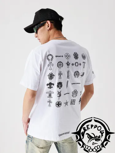 1:1 quality version Multi-element Sanskrit Short Sleeve tee