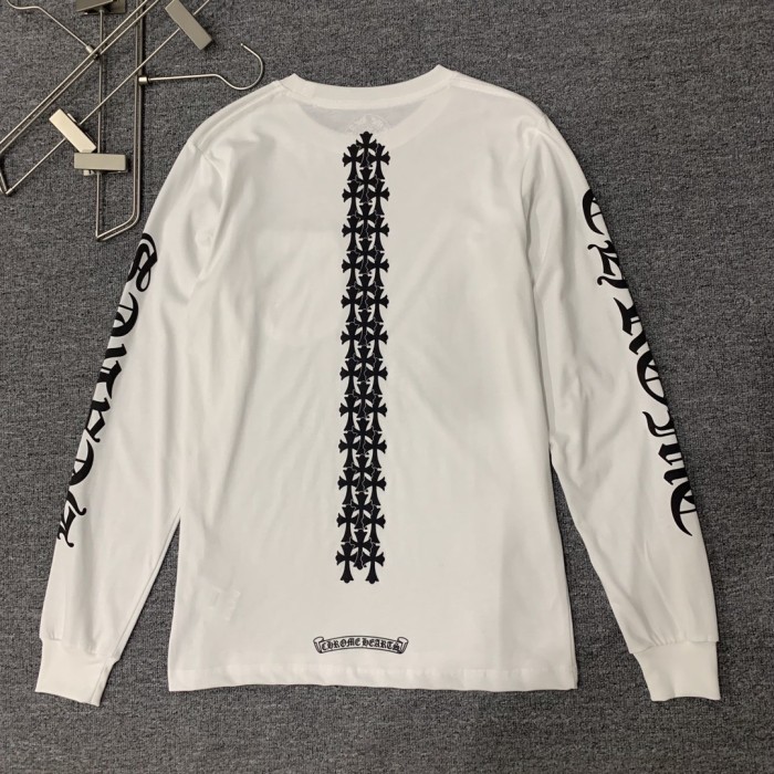 1:1 quality version Back Vertical Cross Long Sleeve T-Shirt