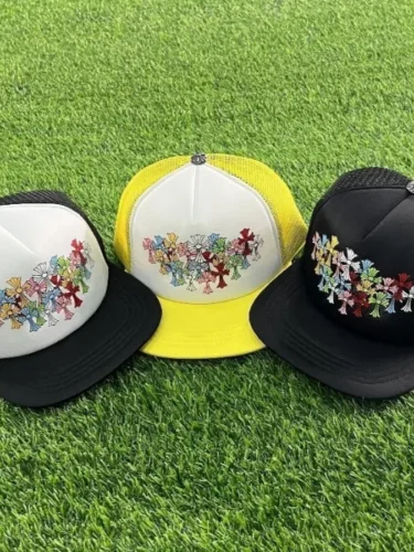 Colorful cross trucker hat