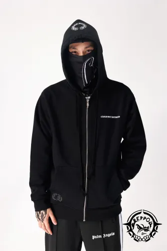 1:1 quality version Dark Sanskrit Cross Print Hoodie