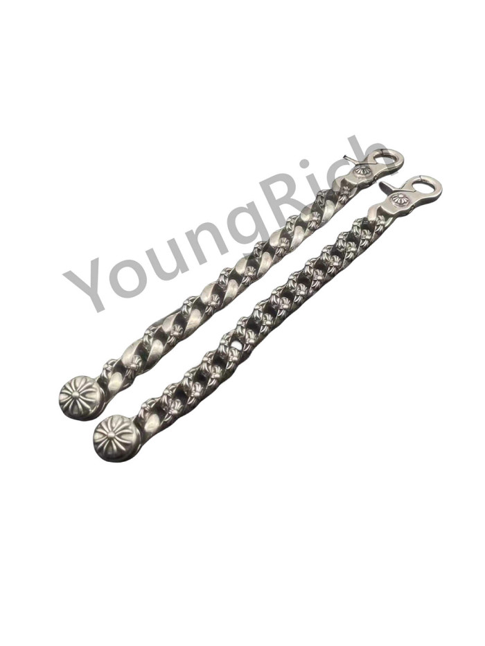 1:1 quality version Pure Silver Lobster Clasp Cross Large Bracelet