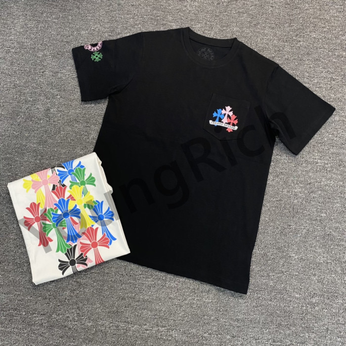 1:1 quality version Colorful Cross tee 2 colors