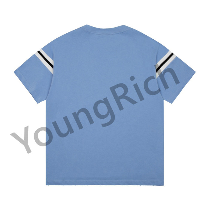 Short-sleeved T-shirt with large print on the chest 3 colors