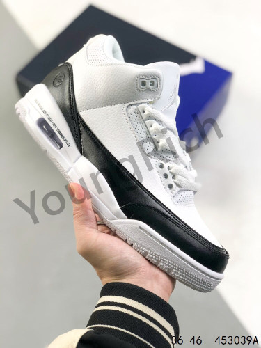 1:1 quality version Generation 3 Black and White Colorblock Basketball Shoes