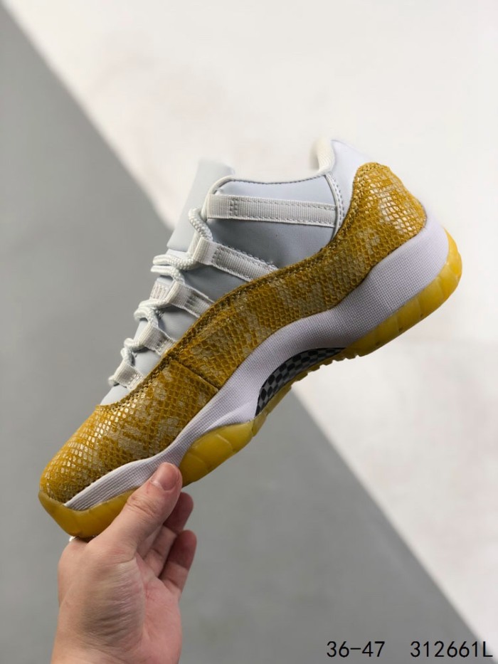 11 Generation Yellow Low Top Athletic Basketball Shoes