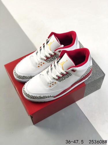 1:1 quality version Generation 3 Red and White Crackle Basketball Shoes