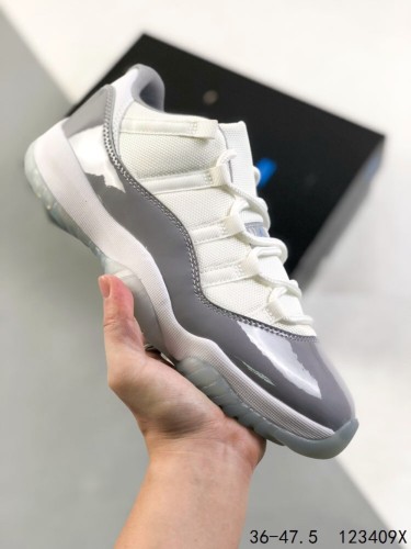 1:1 quality version Generation 11 Grey and White Colorblock Basketball Shoes