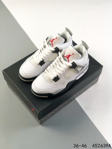 Generation 4 White Gray Basketball Shoes