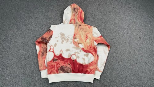 [buy more save more]Pink and White Sweatshirt