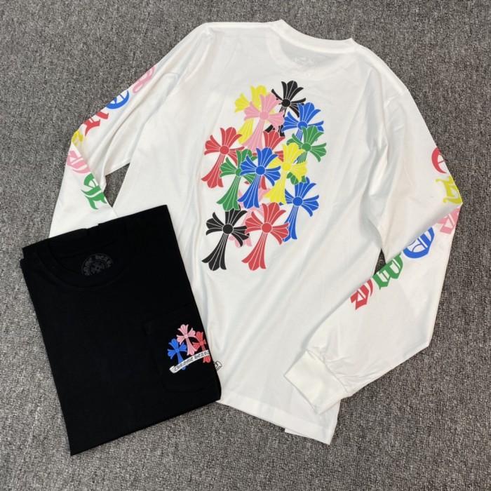 1:1 quality version Colorful Cross Long Sleeve 2 colors