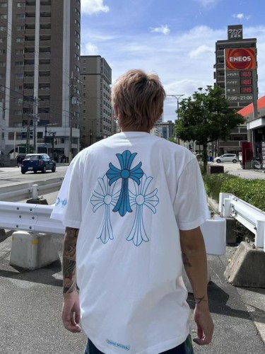 1:1 quality version Large Cross tee Blue 2 colors