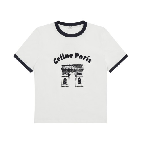 Arc de Triomphe Color Clash Cuffs Thread Patchwork tee for girl