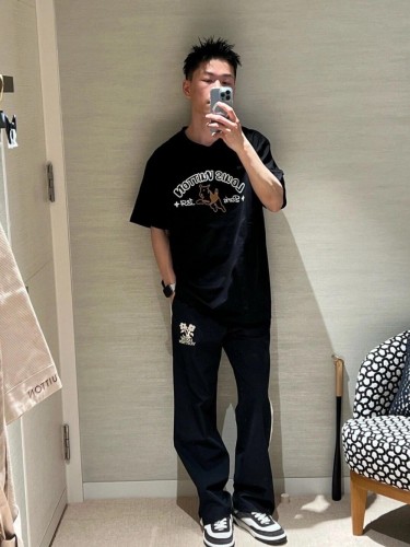 1:1 quality version Embroidered Tech Sweatpants