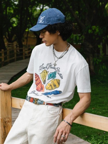 1:1 quality version Watercolor Shell tee