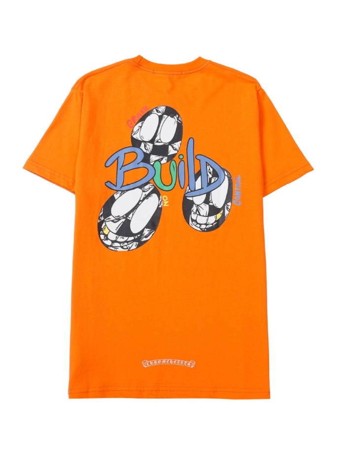 Orange Graffiti Letter Cartoon tee