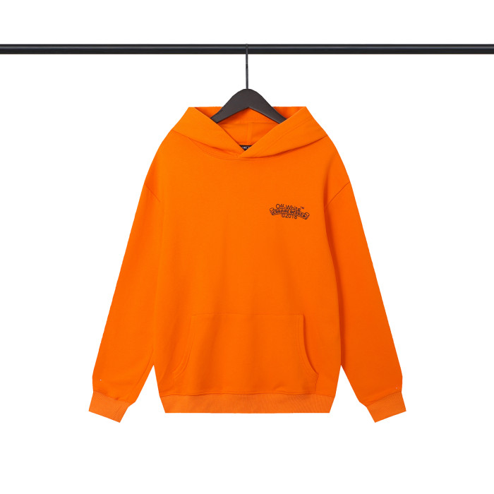 Co-branded Orange Hooded Sweatshirt