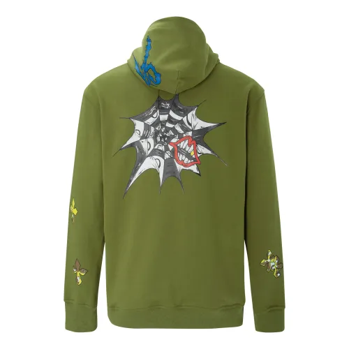 Mattyboy graffiti spiderweb hoodie