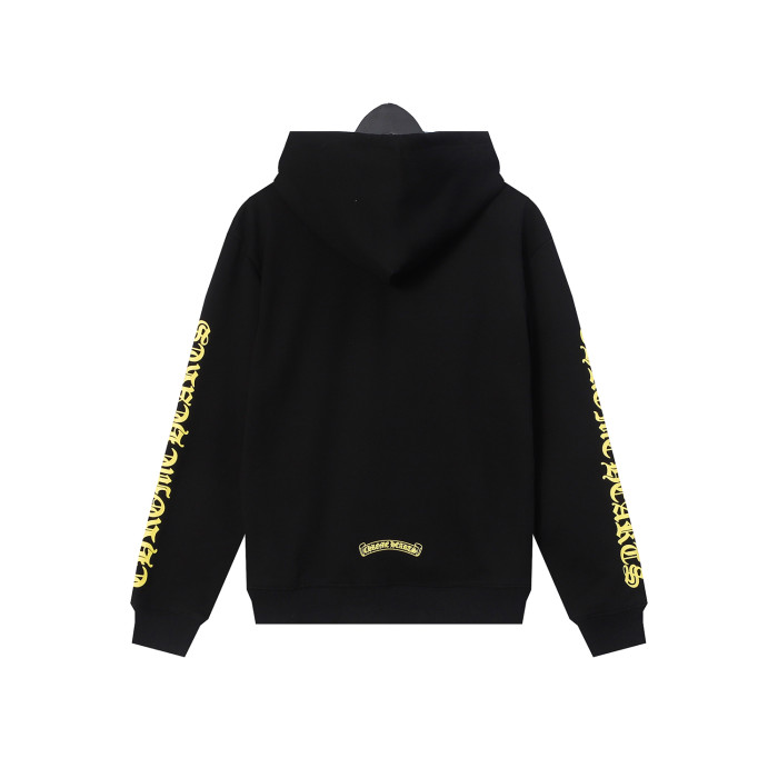 Yellow Sword Print Zipper Sweatshirt