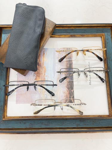 1:1 quality version semi-wrapped rimmed glasses 4 colors