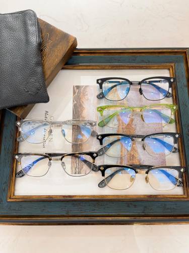 1:1 quality version Semi-metal rimmed glasses 6 colors