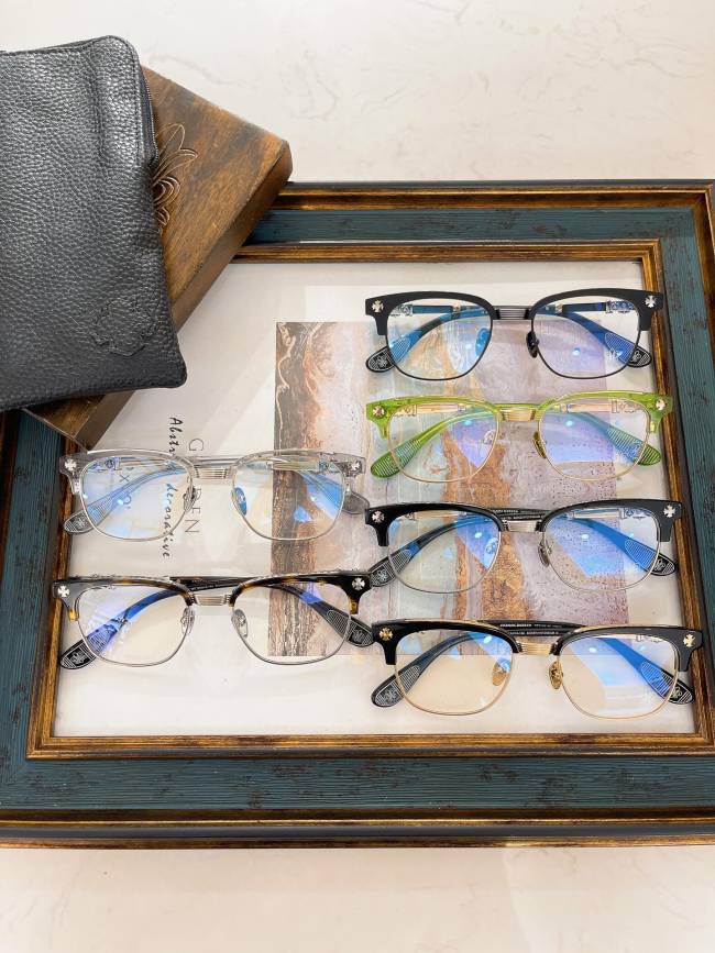 1:1 quality version Semi-metal rimmed glasses 6 colors