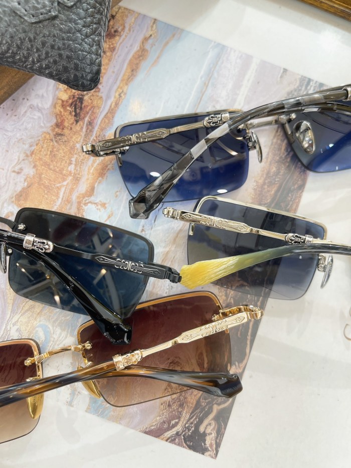 1:1 quality version Semi-wrapped rimmed glasses 4 colors