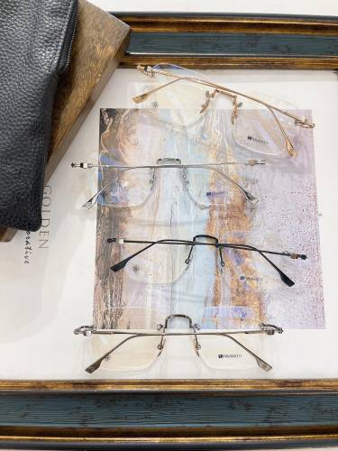 1:1 quality version Rimless glasses with large lenses 4 colors