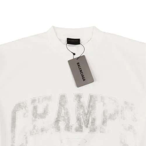 [buy more save more]1:1 quality version Fuzzy Letter Vintage tee 2 colors