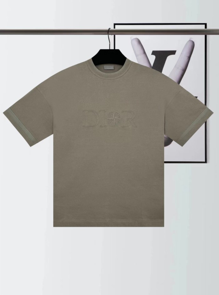 1:1 quality version Co-embroidered tee 3 colors