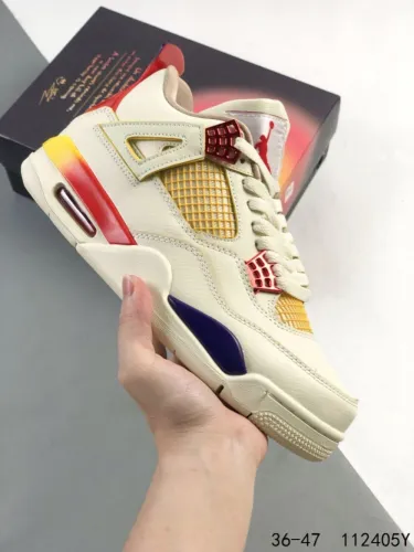 Generation 4 Rainbow Colorblock Basketball Shoes