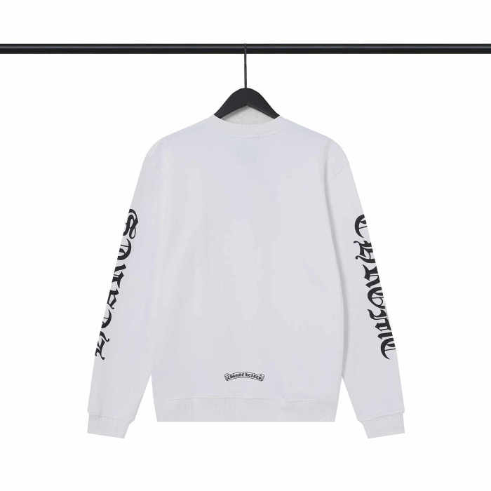 Neckline Sleeve Arm Sanskrit Letter Print Sweatshirt 2 colors