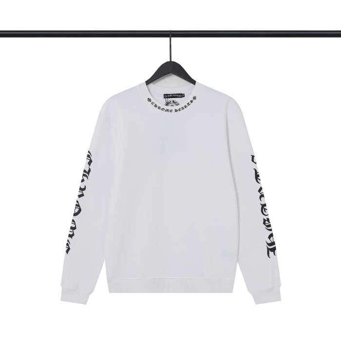 Neckline Sleeve Arm Sanskrit Letter Print Sweatshirt 2 colors