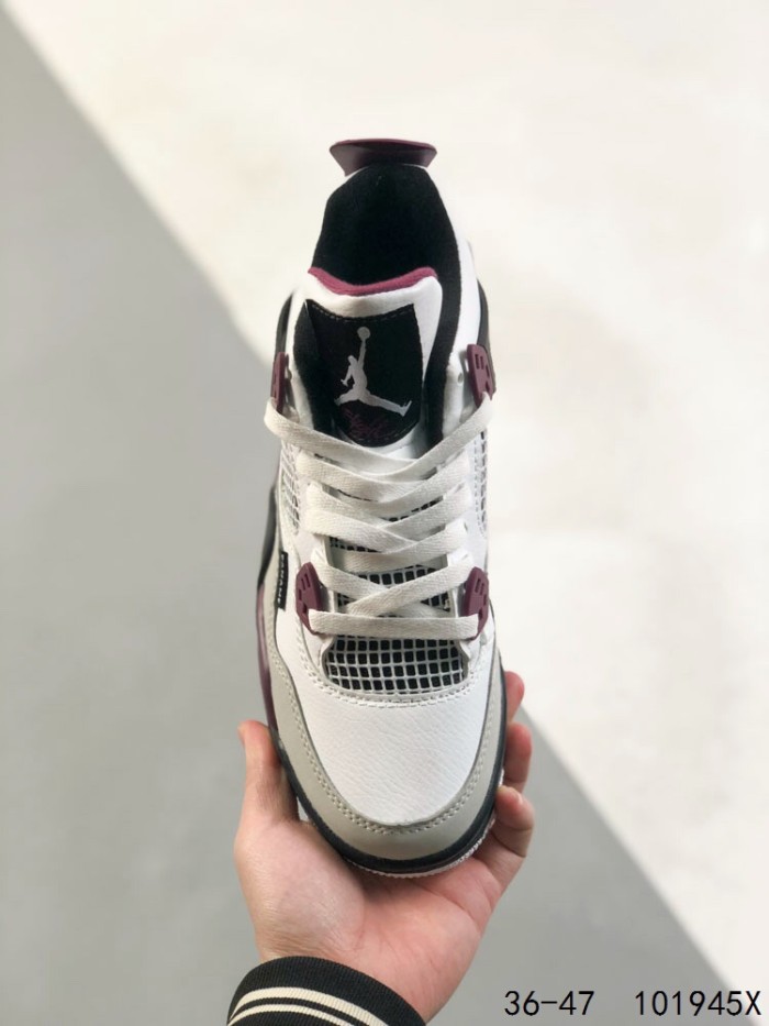 Generation 4 Purple, White and Grey Colorblocking Basketball Shoes