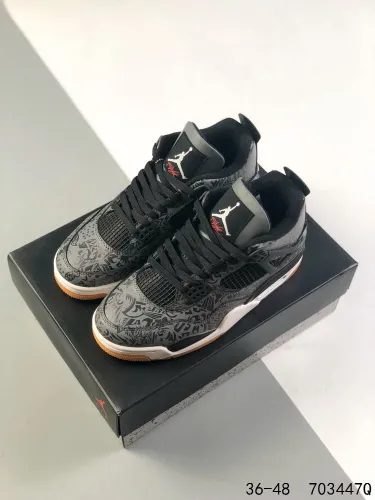 Generation 4 Dark Floral Air Cushioned Basketball Shoes
