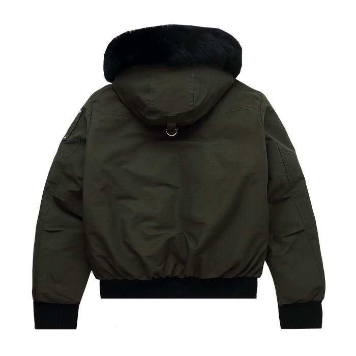1:1 quality version Silver logo short shrink waist fur collar down jacket 5 colors