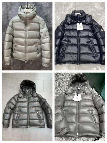 [buy more save more] 1:1 quality version Double zipper stand-up collar warm down jacket 4 colors with NFC tag