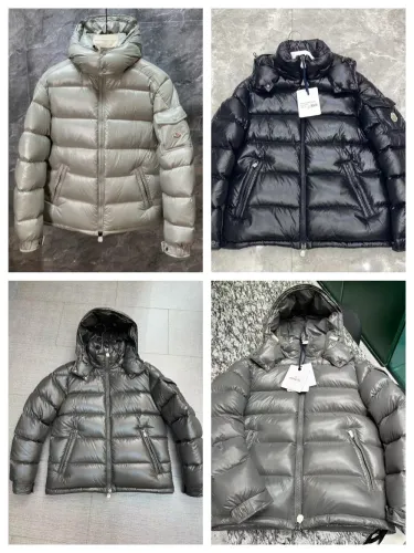 [buy more save more] 1:1 quality version Double zipper stand-up collar warm down jacket 4 colors with NFC tag