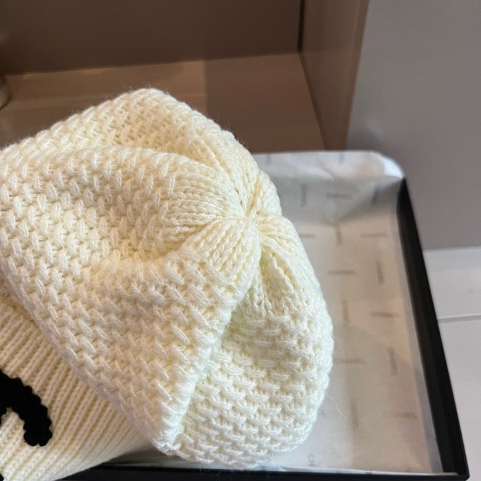 1:1 quality version Classic Large Logo Embroidered Cold beanie 2 colors