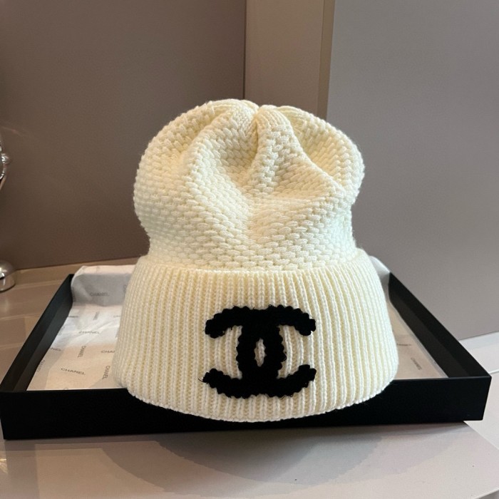 1:1 quality version Classic Large Logo Embroidered Cold beanie 2 colors