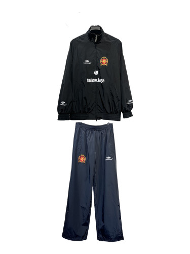 Manchester United Badge Embroidered Nylon Fabric Sports Jacket & Pants Set