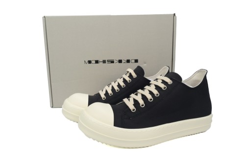 R*ck0wens DRKSHDW Lido Low Sneaks Black Milk SS24 DU01D1802CB-911