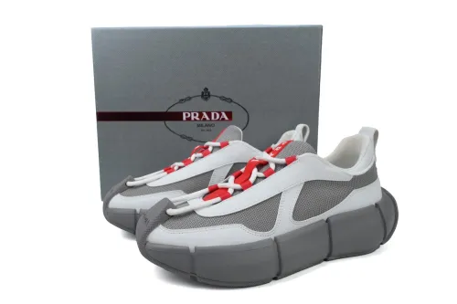 Pr@da Sneakers Grey White